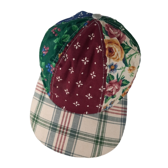 Vintage Accessories - 1997 Vintage Longaberger Patchwork Baseball Cap